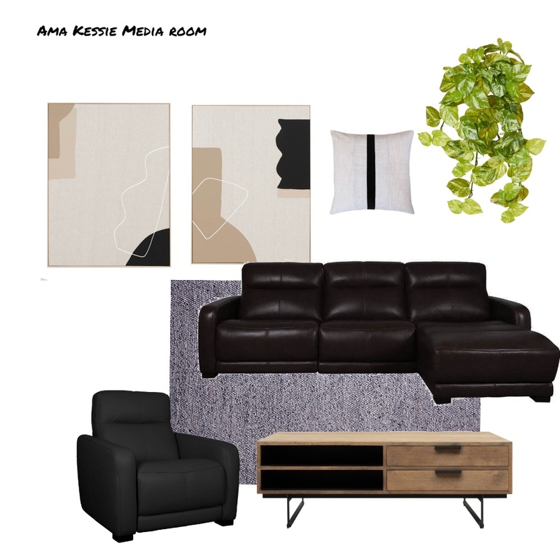 Ama Kessie Media Room Oz Design Mood Board by marie on Style Sourcebook