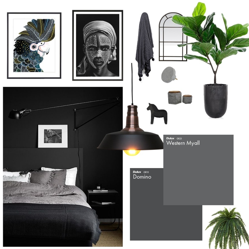 black Mood Board by Plants By Bela on Style Sourcebook