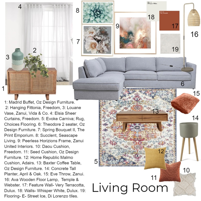 Module 9- Living Room Mood Board by jems88 on Style Sourcebook