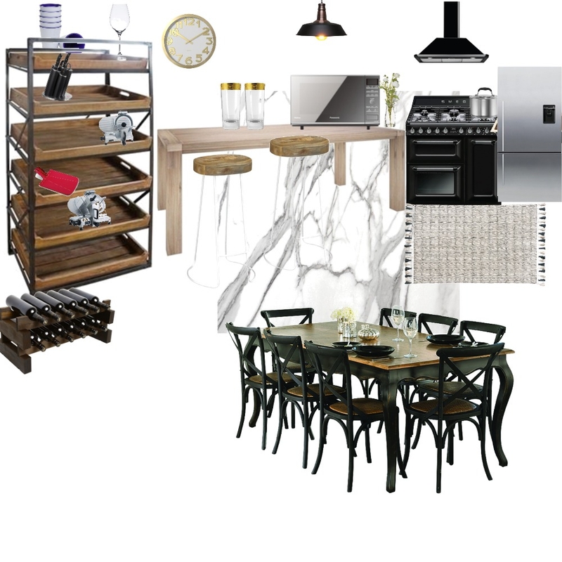 Oliver's mansion kitchen and dining Mood Board by alveena on Style Sourcebook