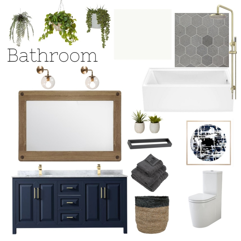 Our bathroom Mood Board by janiehachey on Style Sourcebook