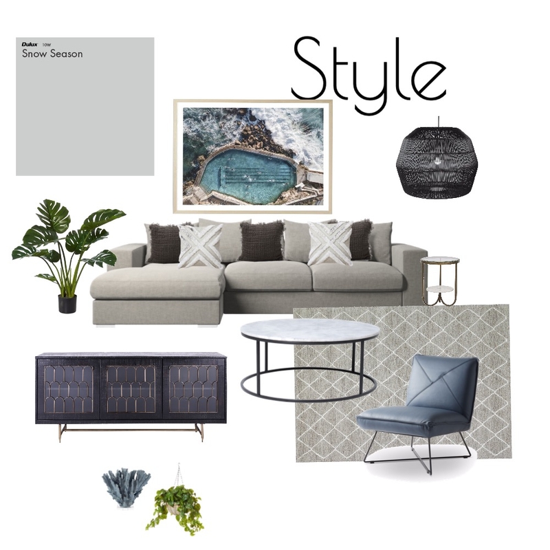 Coastal lounge Mood Board by styling4U on Style Sourcebook