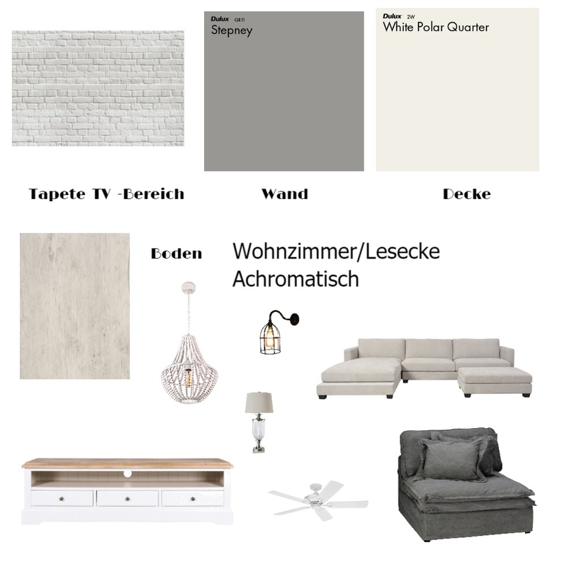 Achromatisch Wohnzimmer/Leseecke Mood Board by Anne on Style Sourcebook