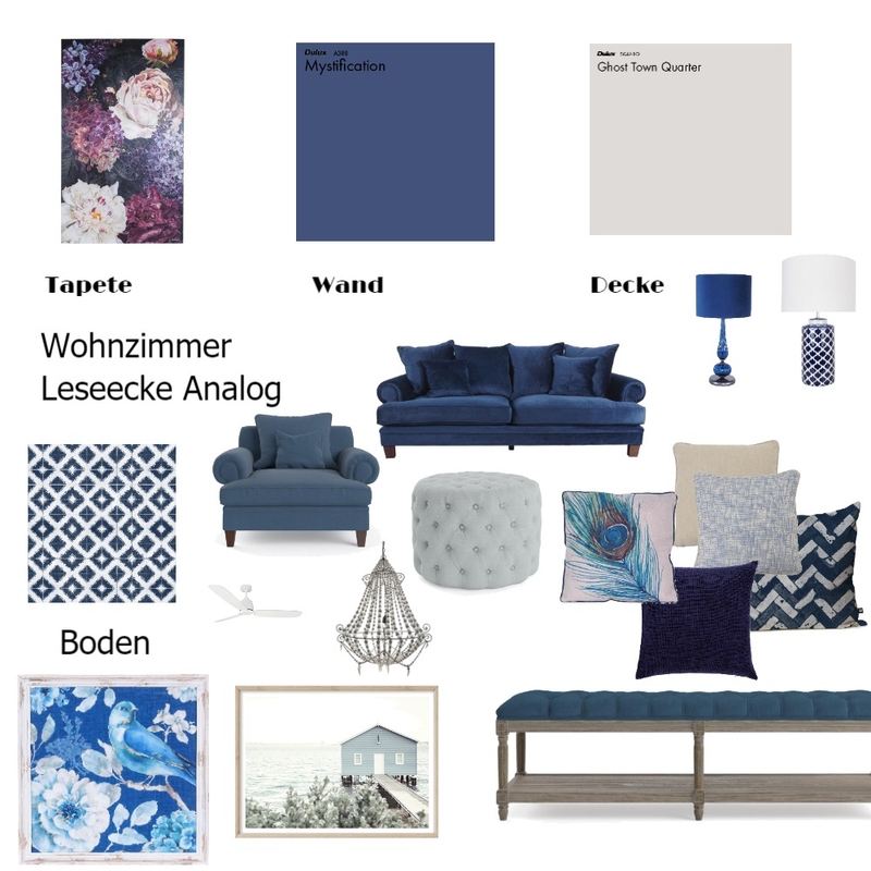 Analog Wohnzimmer/Leseecke Mood Board by Anne on Style Sourcebook