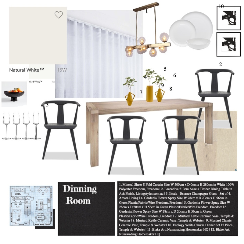 Dinning Room Mood Board by chloerochette on Style Sourcebook