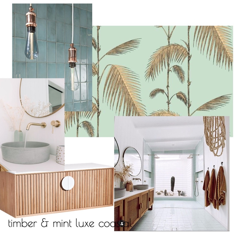 timber and mint luxe coastal Mood Board by sarahsnowchic on Style Sourcebook