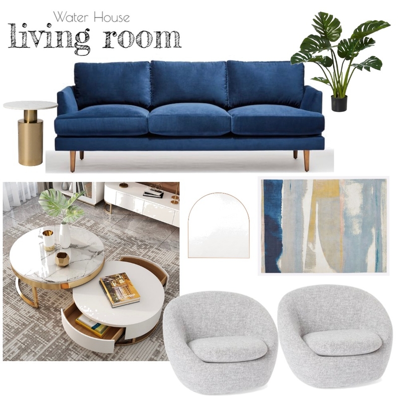 Water House - Living Room Mood Board by Gabby Francisco on Style Sourcebook