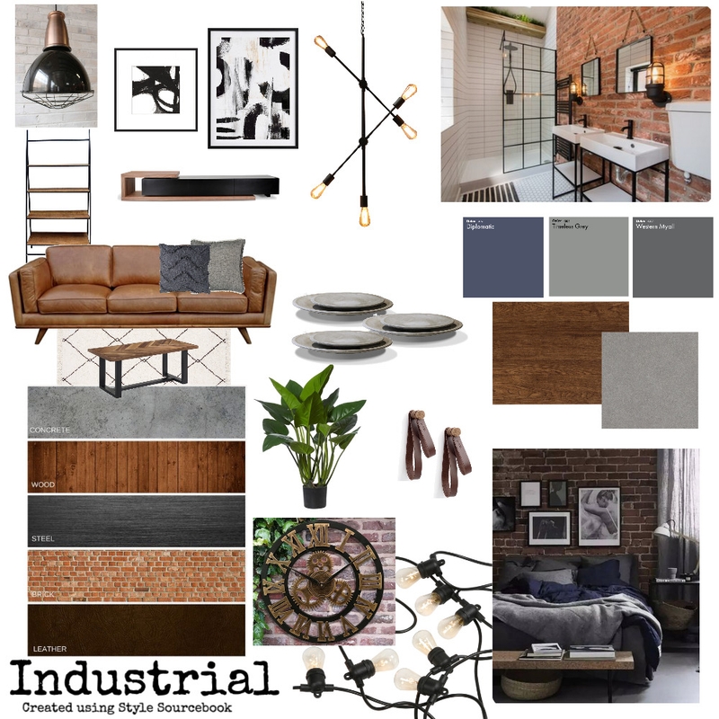 Industrial Mood Board by MariaGremos on Style Sourcebook