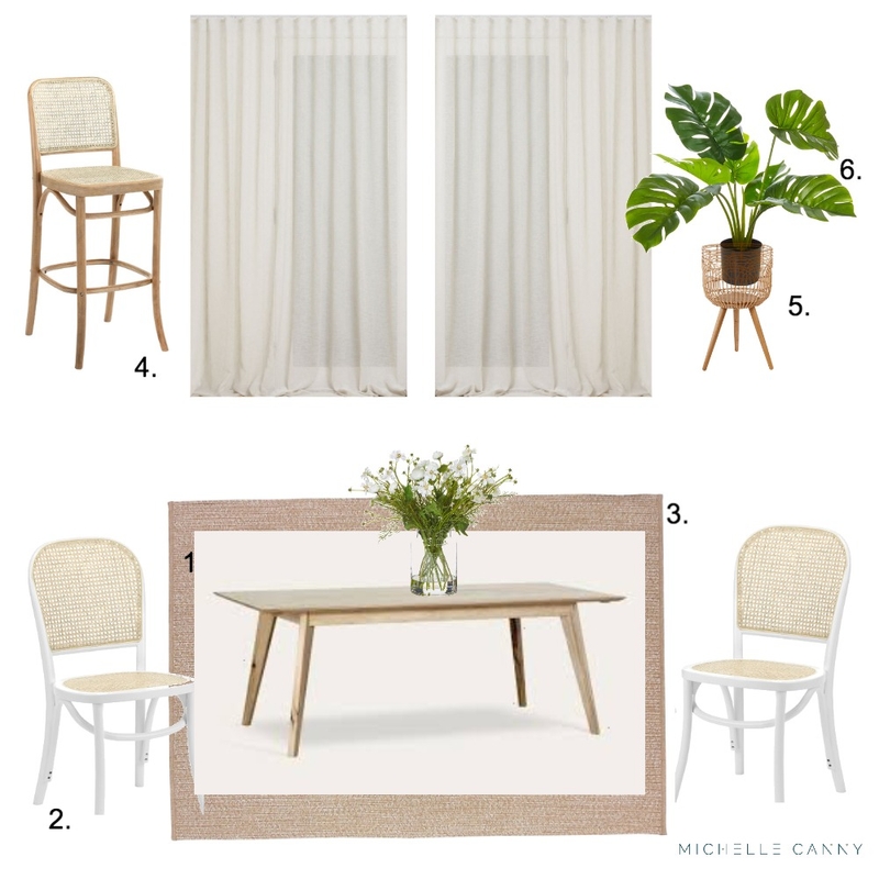 Coastal Dining Area Mood Board - Final Mood Board by Michelle Canny Interiors on Style Sourcebook