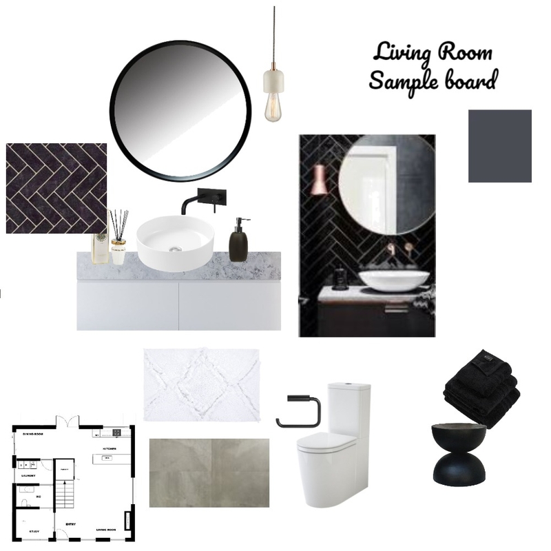 Sample Board Bathroom Mood Board by Danche on Style Sourcebook