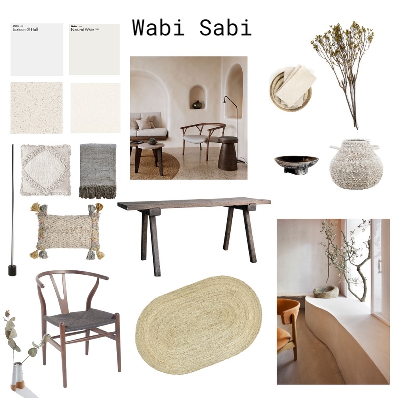 Wabi Sabi Living Space Mood Board by AshBand on Style Sourcebook