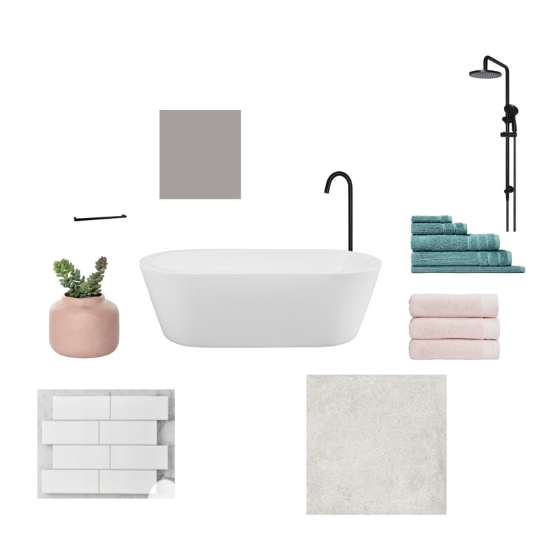 Bathroom - Pink Emerald Mood Board by taya payne on Style Sourcebook