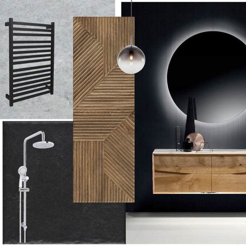 Dark bathroom Mood Board by Holi Home on Style Sourcebook