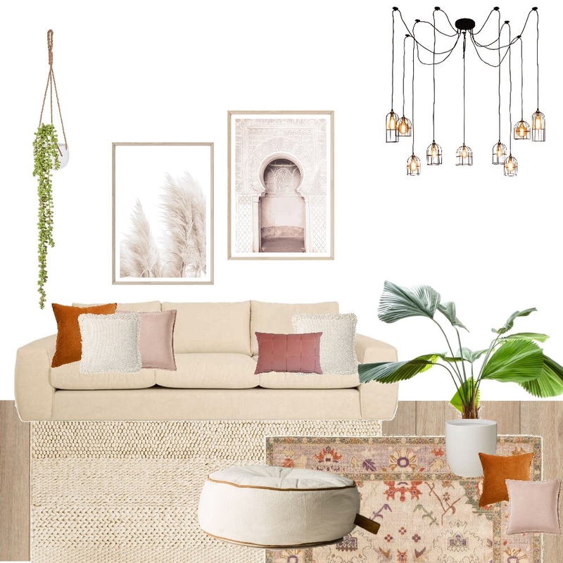 boho living space Mood Board by Zenn House on Style Sourcebook
