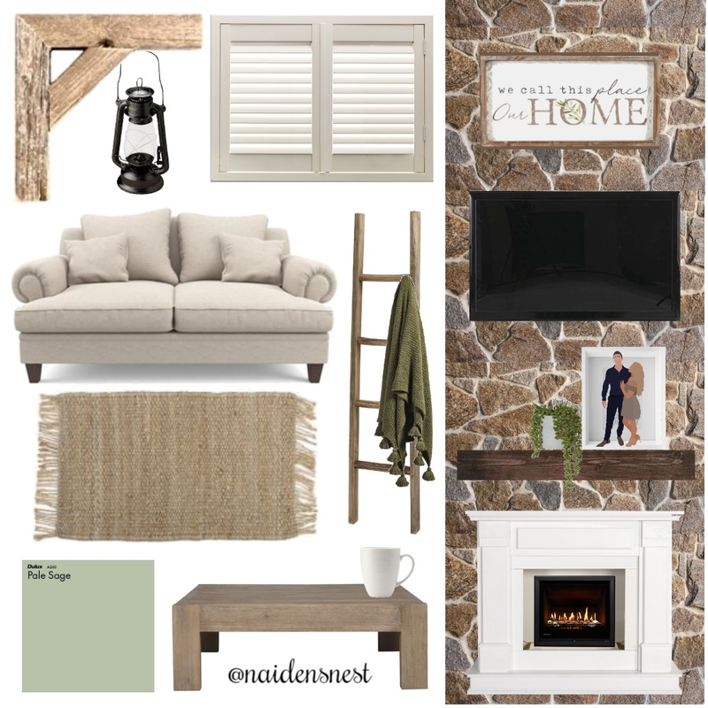 Living area Mood Board by NAIDEN on Style Sourcebook