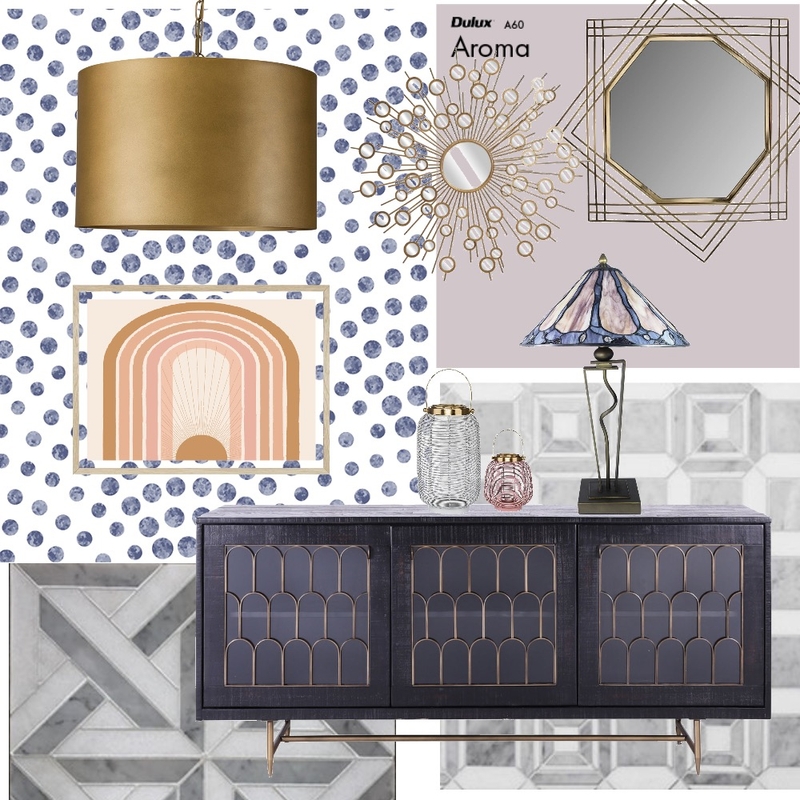 Feminine Art Deco Mood Board by parmaviolet on Style Sourcebook