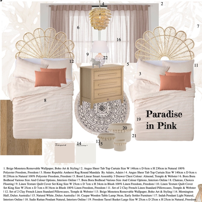 paradise in pink Mood Board by chloerochette on Style Sourcebook