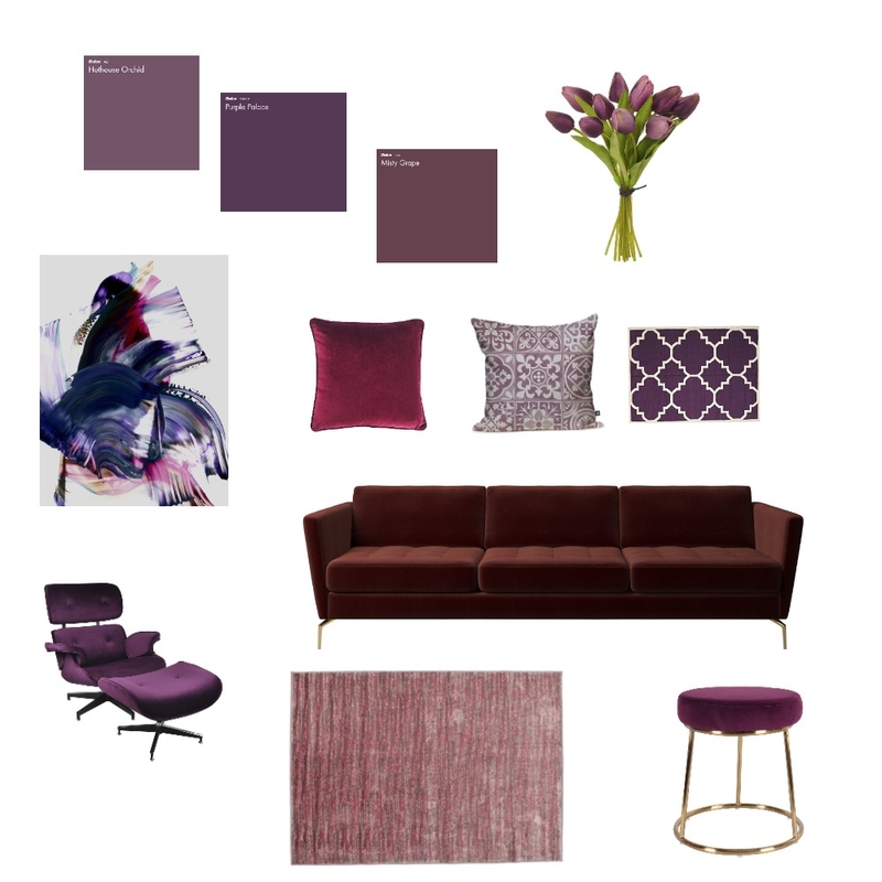 Pleasing Plum Mood Board by Laura G on Style Sourcebook