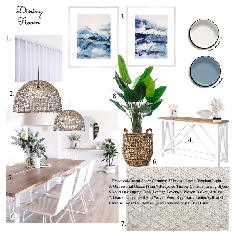 Dining Room Mood Board by Tone Design on Style Sourcebook