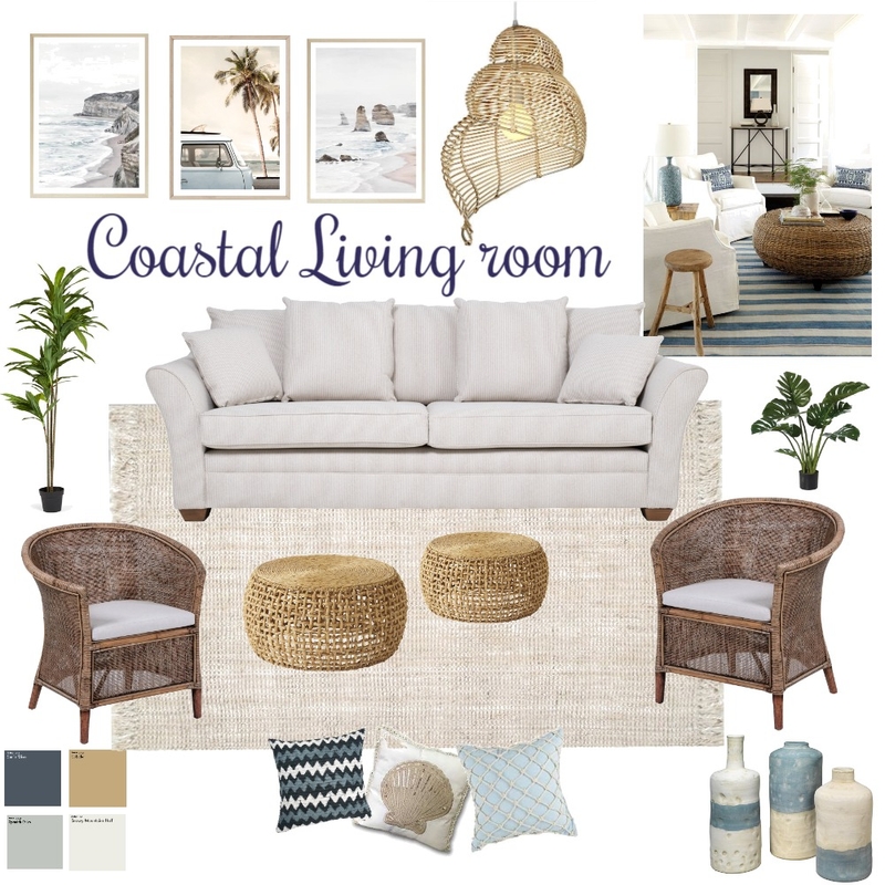 Relaxing Coastal Living room Mood Board by MADE 2 MEASURE INTERIORS on Style Sourcebook