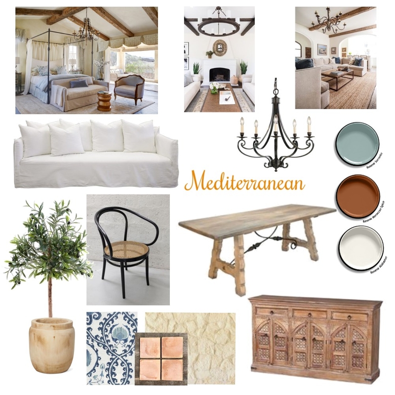 Mediterranean Mood Board by Marina Yates on Style Sourcebook