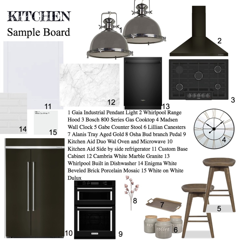 Park Lane Kitchen Sample Board Mood Board by pennymacquarrie on Style Sourcebook
