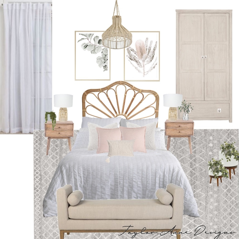 Coastal Boho Bedroom Mood Board by Taylor Estwick on Style Sourcebook