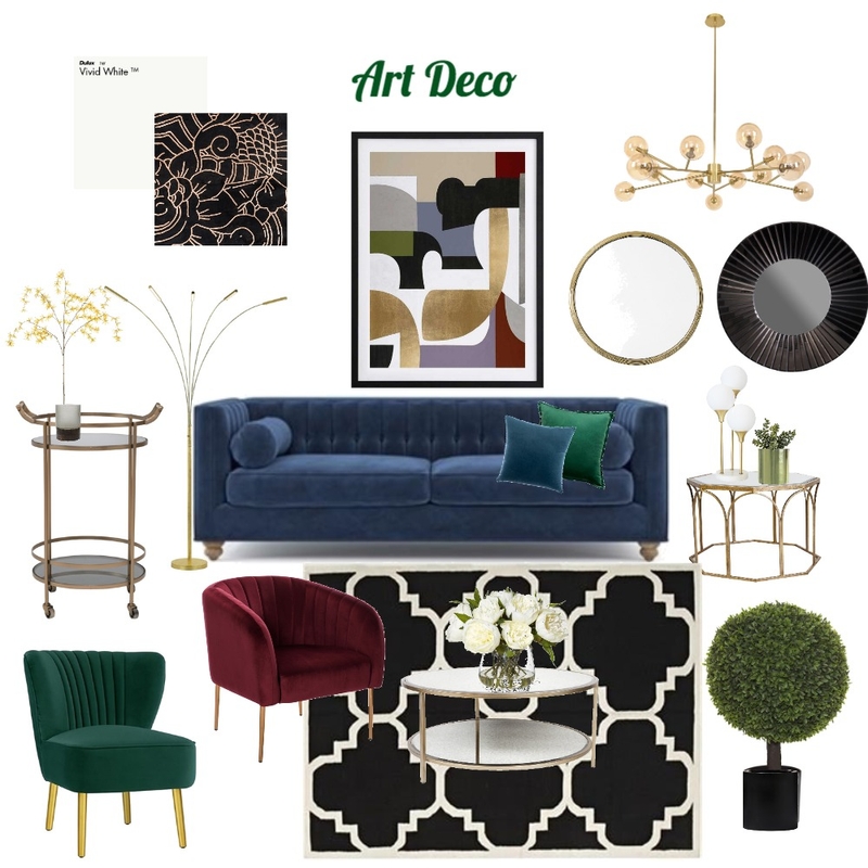 Art Deco Mood Board by moniqueparryinteriors on Style Sourcebook