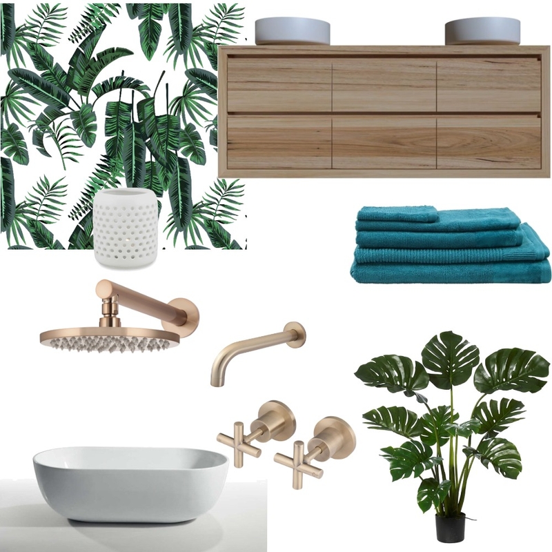 bathroom palm Mood Board by Fresh Start Styling & Designs on Style Sourcebook