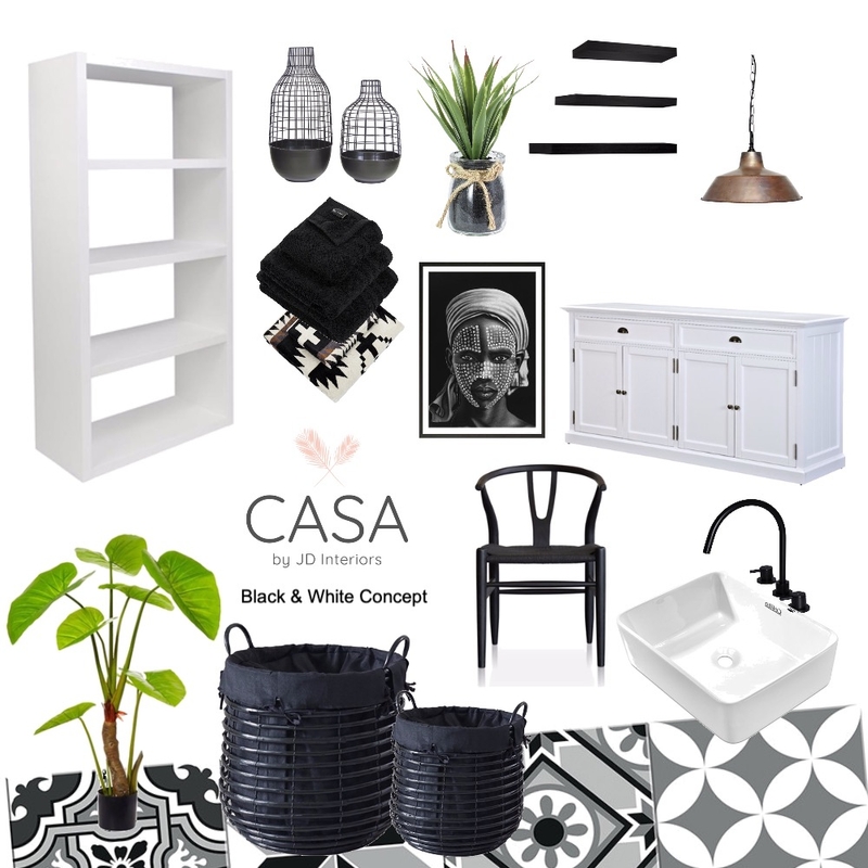 Laundry Room (Black and White Concept) Mood Board by jenickadeloeste on Style Sourcebook