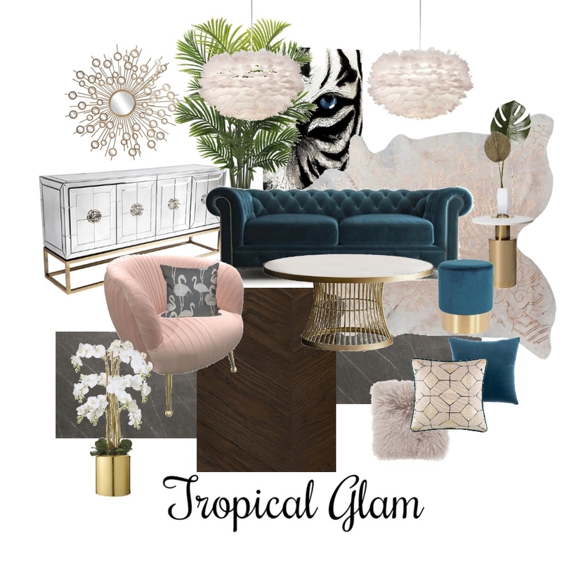 Glam blue marine Mood Board by Infinix Design on Style Sourcebook