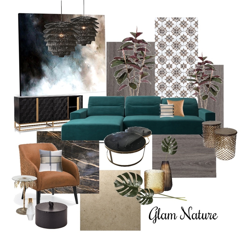 green tribal Glam Mood Board by Infinix Design on Style Sourcebook