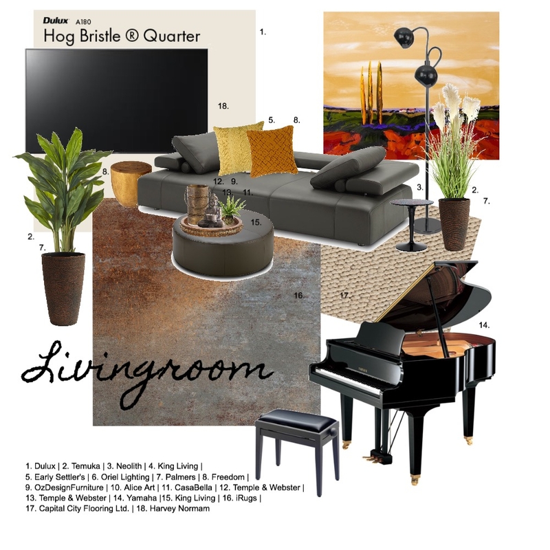 Hill Road Living Mood Board by myssel on Style Sourcebook