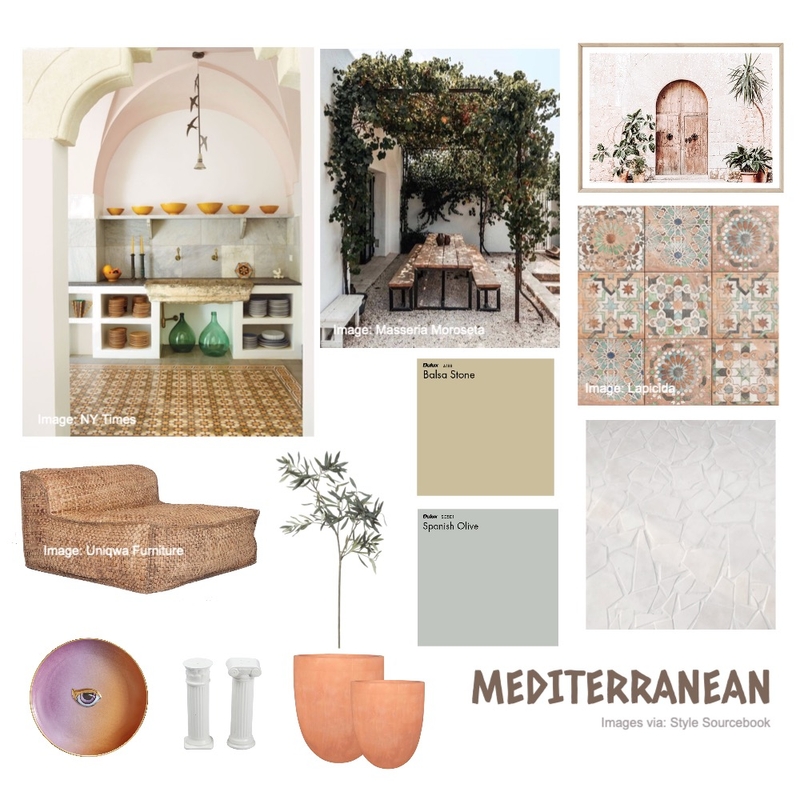 MEDITERRANEAN Mood Board by RhiannonSmit on Style Sourcebook