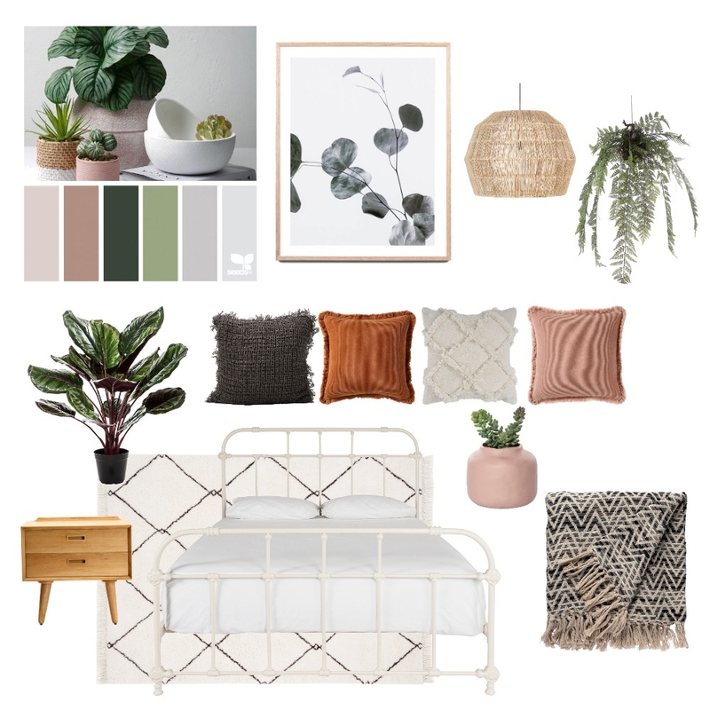 Boho Bedroom Mood Board by Ivi on Style Sourcebook