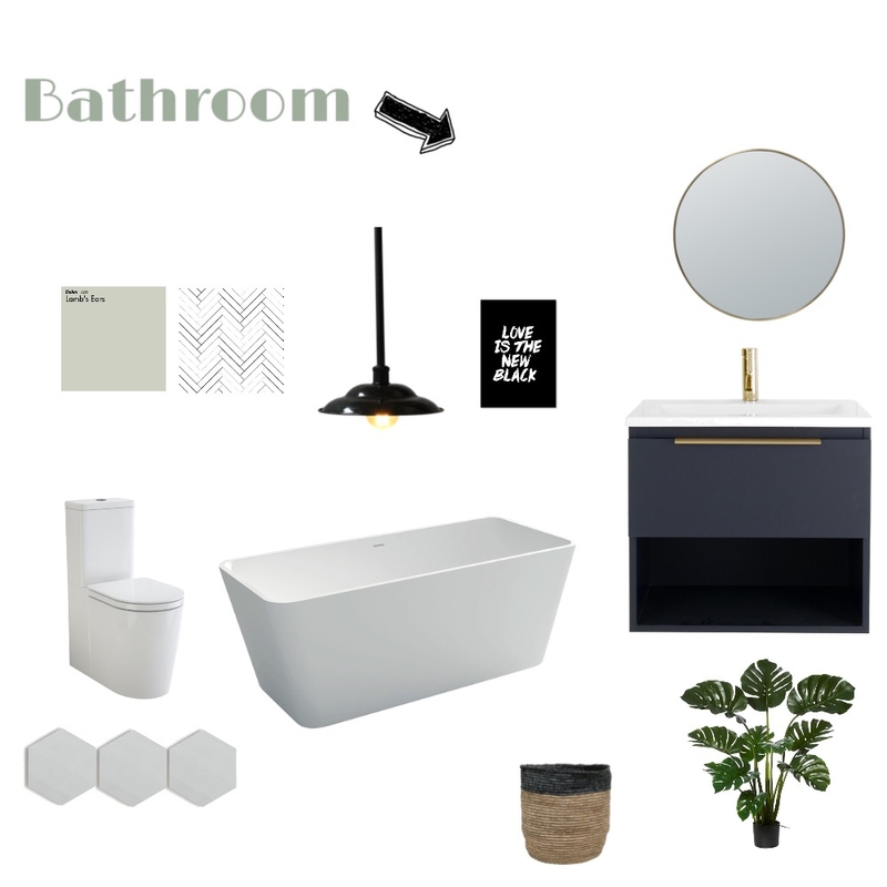 Bathroom mood board Mood Board by Wafa on Style Sourcebook