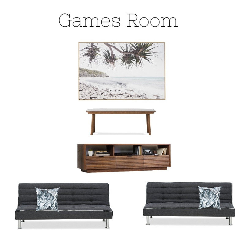 Games Room Mood Board by Enhance Home Styling on Style Sourcebook