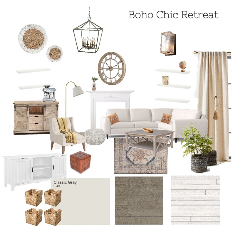 Boho Chic Retreat Mood Board by Kmanntai on Style Sourcebook