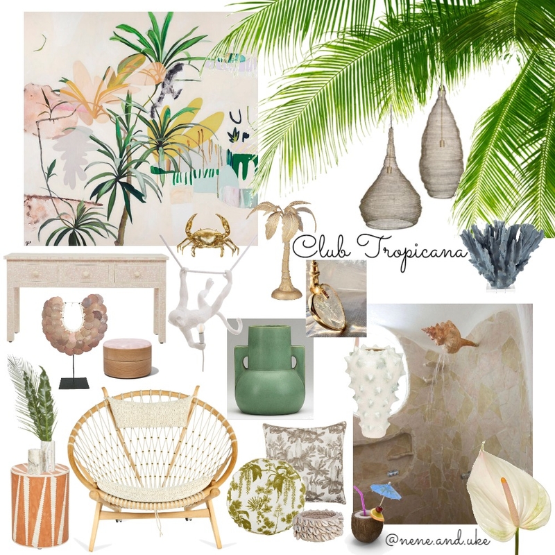 Club Tropicana Mood Board by nene&uke on Style Sourcebook