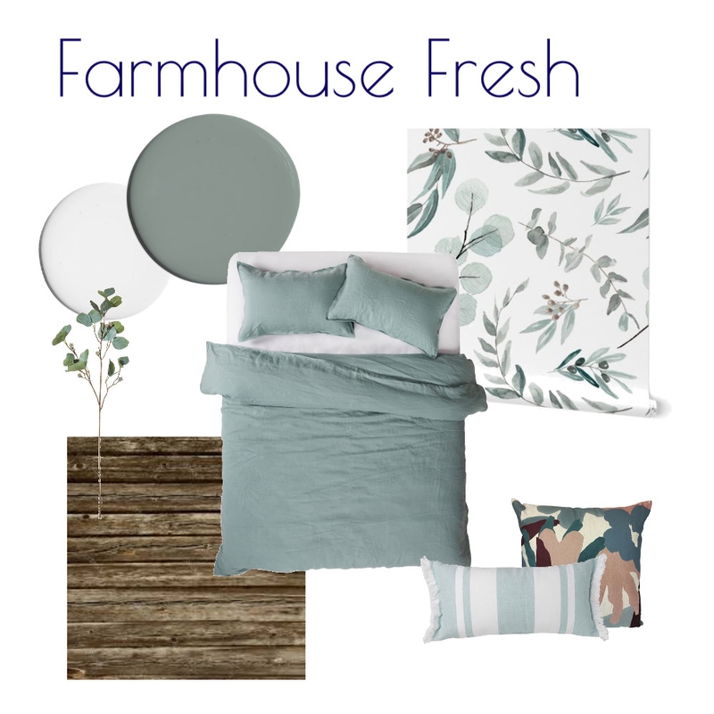 Farmhouse Fresh Flatlay Bedroom Mood Board by Kohesive on Style Sourcebook