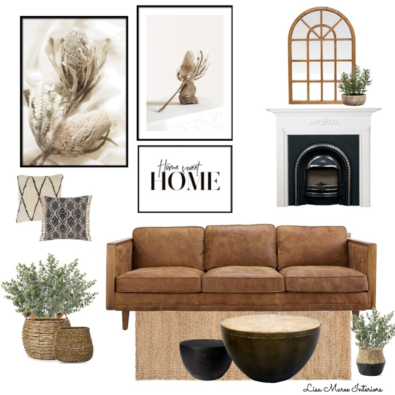 Rustic Living Room Mood Board by Lisa Maree Interiors on Style Sourcebook