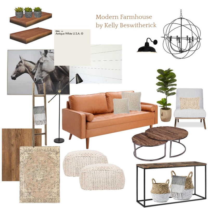 Modern Farmhouse Mood Board by kellybeswitherick on Style Sourcebook