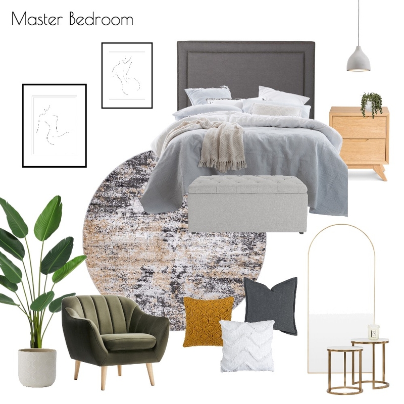 J & H - Master Bedroom 1.0 Mood Board by Abbye Louise on Style Sourcebook