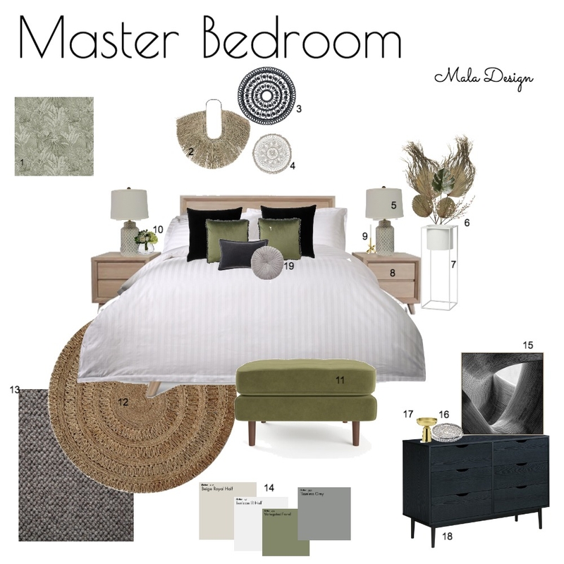 Master Bedroom Mood Board by MALA Design on Style Sourcebook