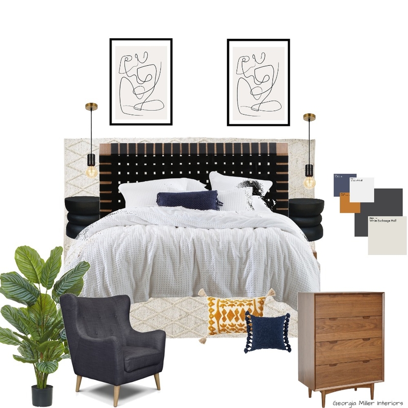 soft industrial bedroom Mood Board by georgiamiller on Style Sourcebook