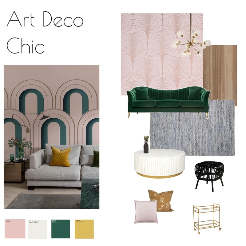 Art Deco Glam Mood Board by Seruni Interior on Style Sourcebook