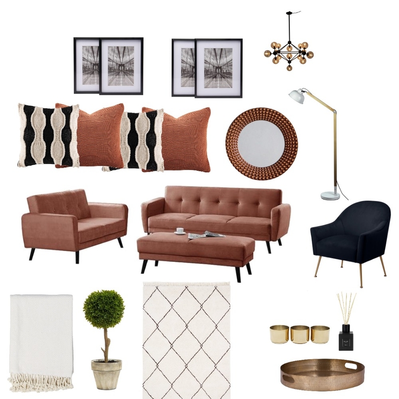 Modern Minimalist Scandanavian lounge Mood Board by diyadesign_interiors on Style Sourcebook