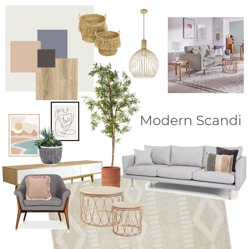 Scandi Living Room Mood Board by lizziemercer on Style Sourcebook