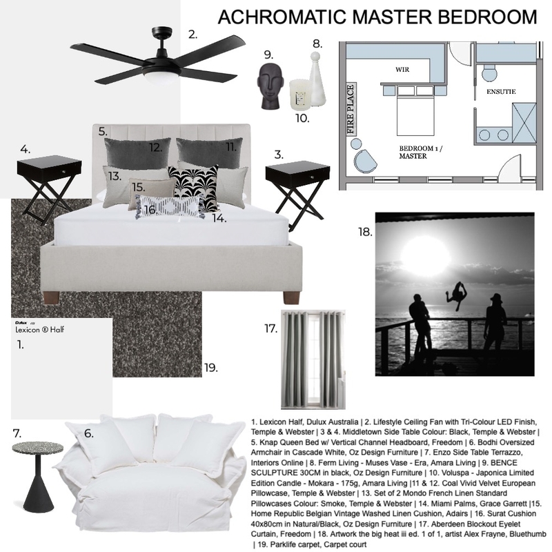 Master bed room Mood Board by jasmine-jayne-simmons@hotmail.com on Style Sourcebook