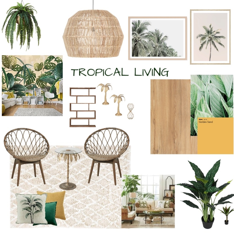 Tropical Living Mood Board by redkrl on Style Sourcebook